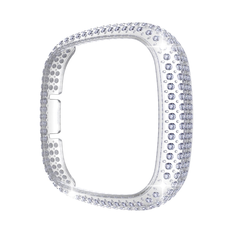 For Fitbit Versa 3 / Sense Diamond PC Half-pack Watch Case