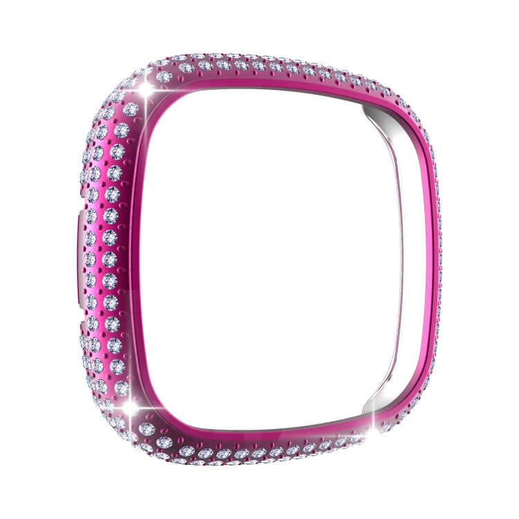 For Fitbit Versa 3 / Sense Diamond PC Half-pack Watch Case