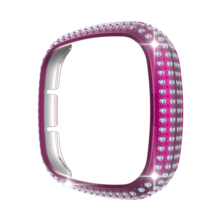 For Fitbit Versa 3 / Sense Diamond PC Half-pack Watch Case