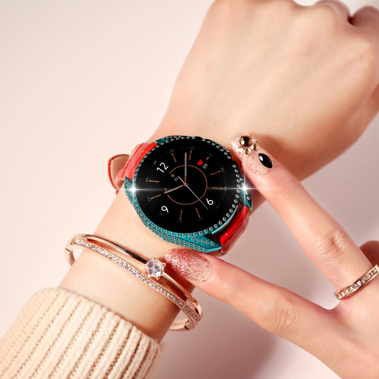 For Samsung Galaxy Watch 3 41mm Diamond PC Half-pack Watch Case