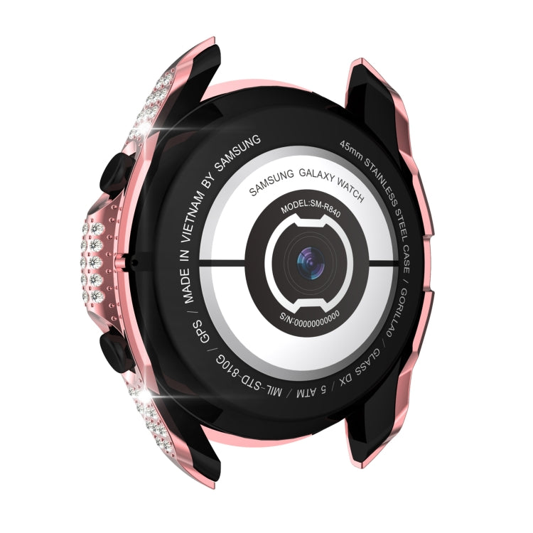 For Samsung Galaxy Watch 3 41mm Diamond PC Half-pack Watch Case