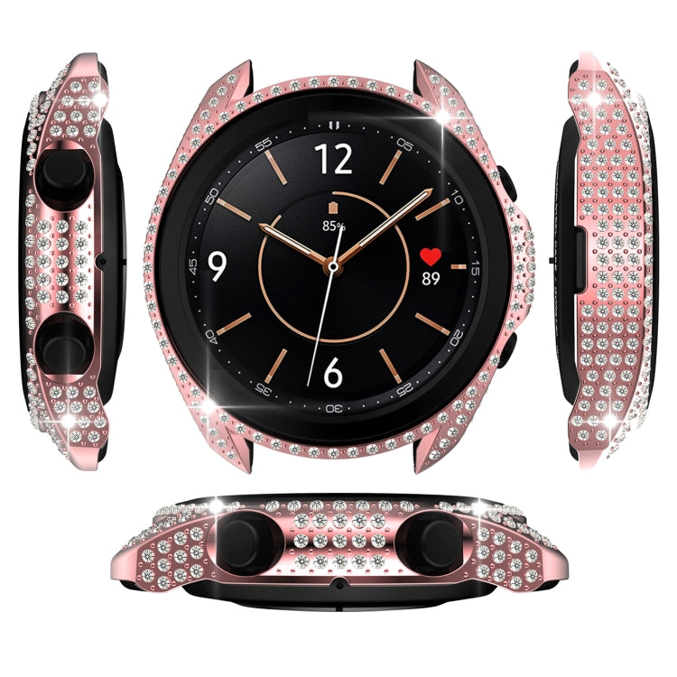 For Samsung Galaxy Watch 3 41mm Diamond PC Half-pack Watch Case