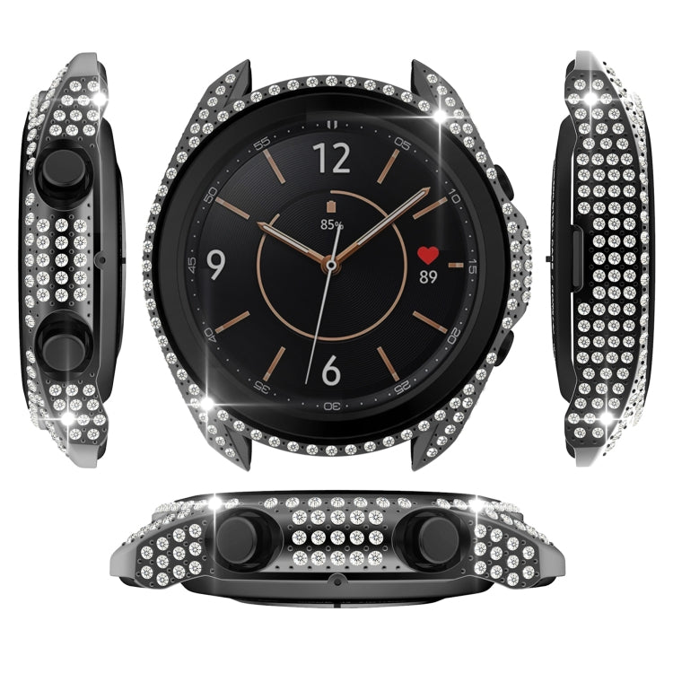 For Samsung Galaxy Watch 3 41mm Diamond PC Half-pack Watch Case