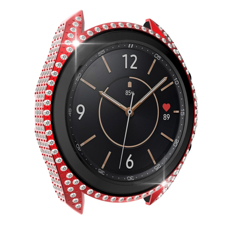 For Samsung Galaxy Watch 3 41mm Diamond PC Half-pack Watch Case