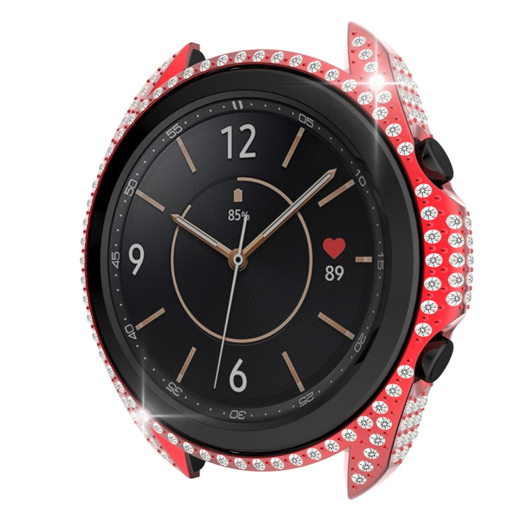 For Samsung Galaxy Watch 3 41mm Diamond PC Half-pack Watch Case