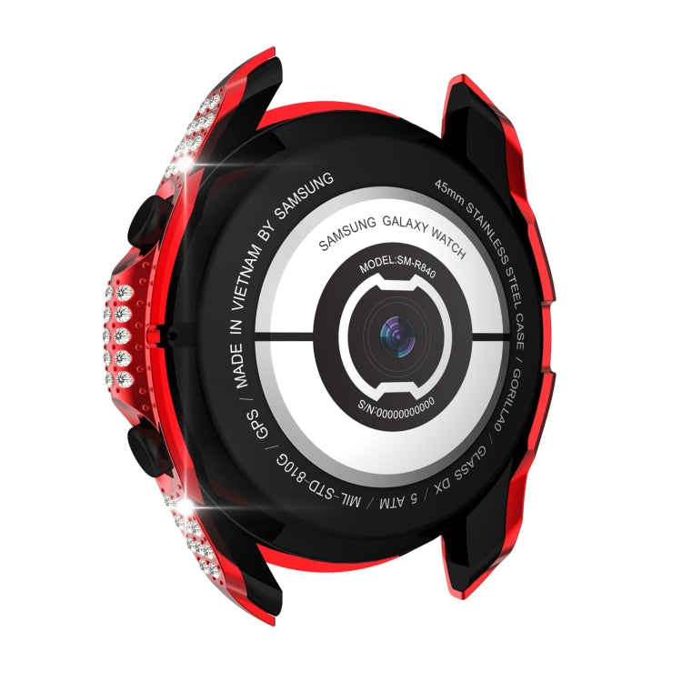 For Samsung Galaxy Watch 3 41mm Diamond PC Half-pack Watch Case
