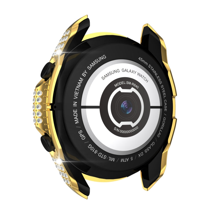 For Samsung Galaxy Watch 3 41mm Diamond PC Half-pack Watch Case