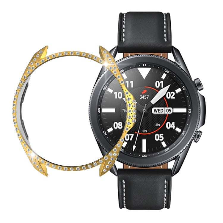 For Samsung Galaxy Watch 3 41mm Diamond PC Half-pack Watch Case