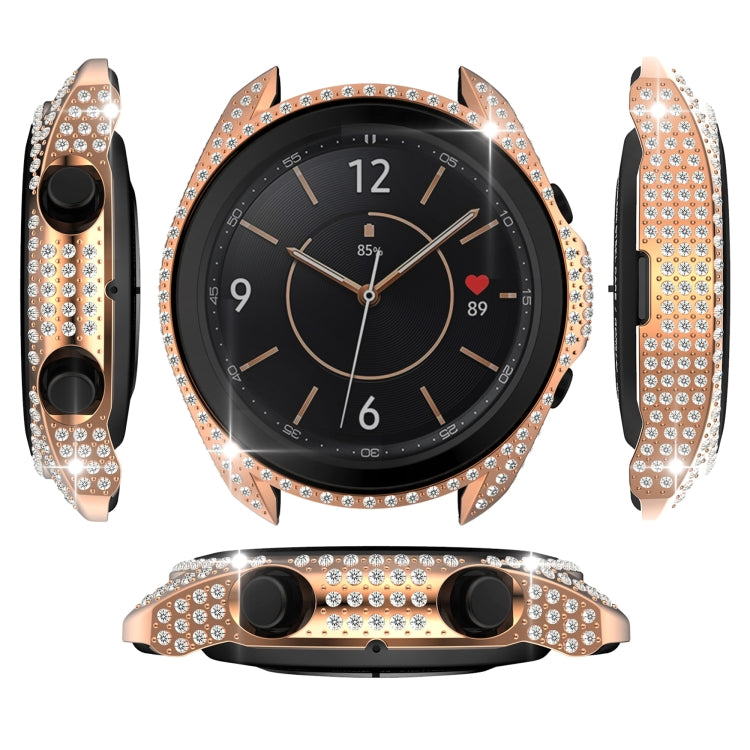 For Samsung Galaxy Watch 3 41mm Diamond PC Half-pack Watch Case