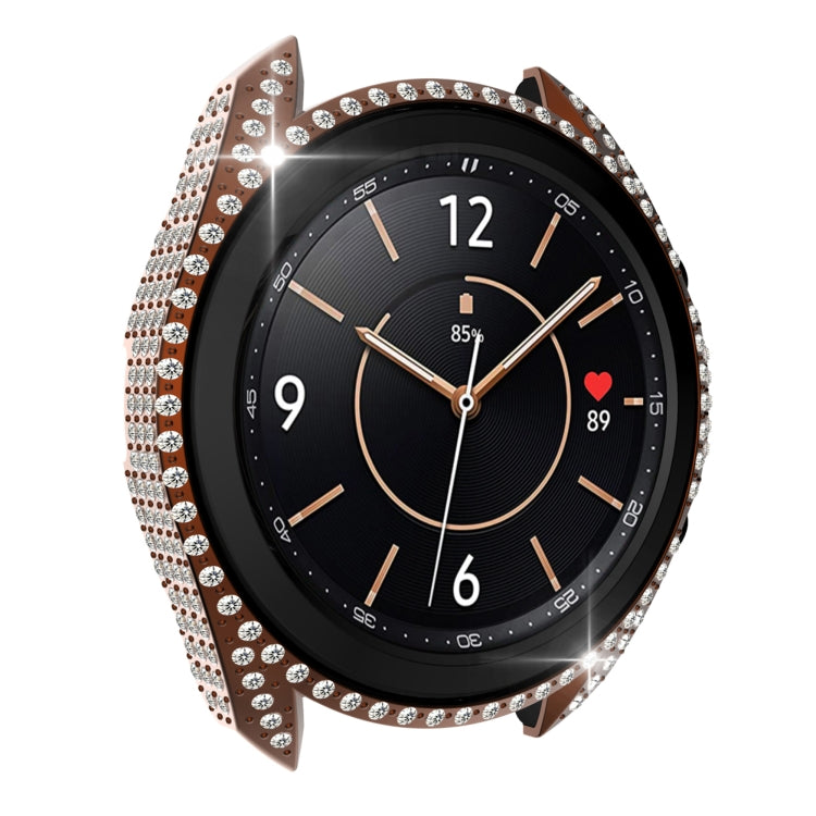 For Samsung Galaxy Watch 3 41mm Diamond PC Half-pack Watch Case