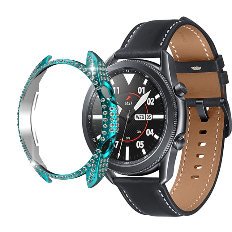 For Samsung Galaxy Watch 3 45mm Diamond PC Half-pack Watch Case