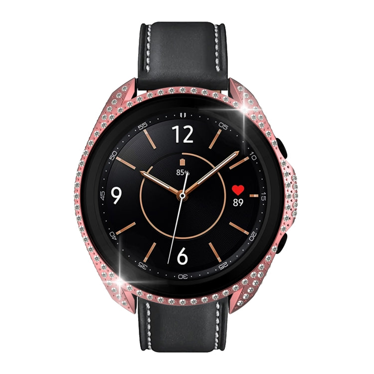 For Samsung Galaxy Watch 3 45mm Diamond PC Half-pack Watch Case