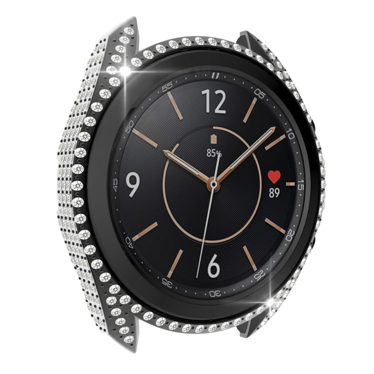 For Samsung Galaxy Watch 3 45mm Diamond PC Half-pack Watch Case