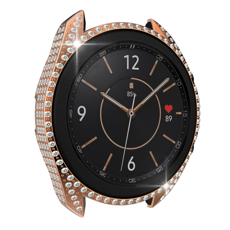 For Samsung Galaxy Watch 3 45mm Diamond PC Half-pack Watch Case