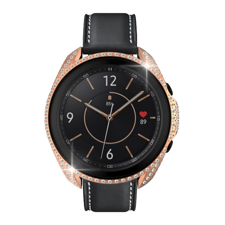 For Samsung Galaxy Watch 3 45mm Diamond PC Half-pack Watch Case
