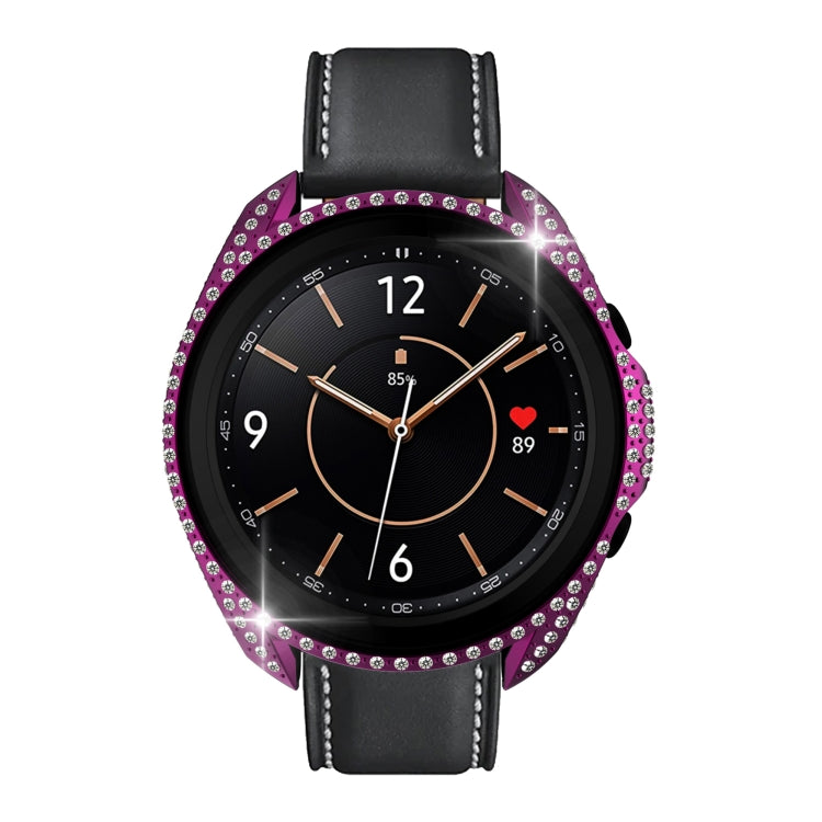 For Samsung Galaxy Watch 3 45mm Diamond PC Half-pack Watch Case