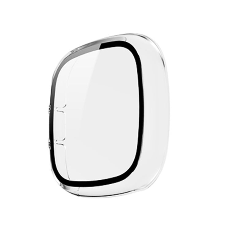 For Fitbit Versa 3 / Fitbit Sense Frosted PC +Tempered Glass Watch Case