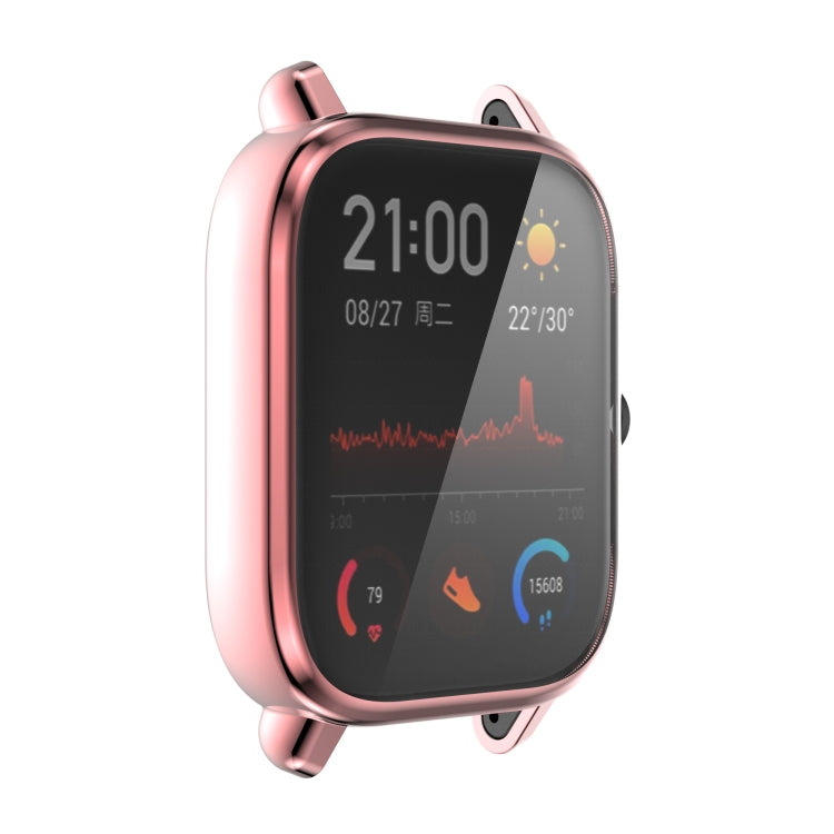 For Amazfit GTS 2 Full Coverage TPU Electroplating Watch Case