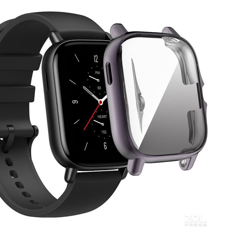 For Amazfit GTS 2 Full Coverage TPU Electroplating Watch Case