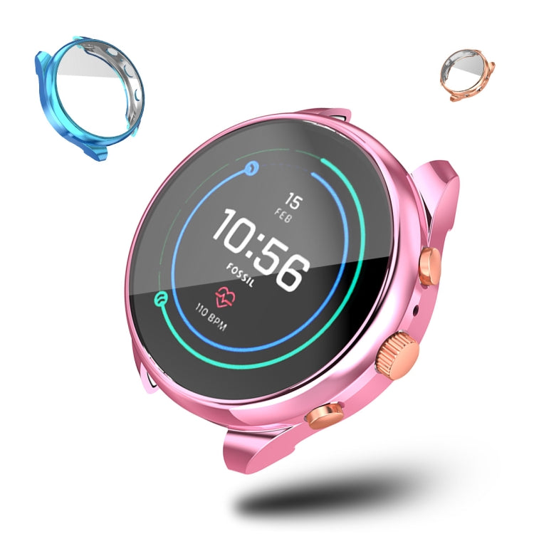 For Fossil Gen 4 FTW6022 Full Coverage TPU Electroplating Watch Case