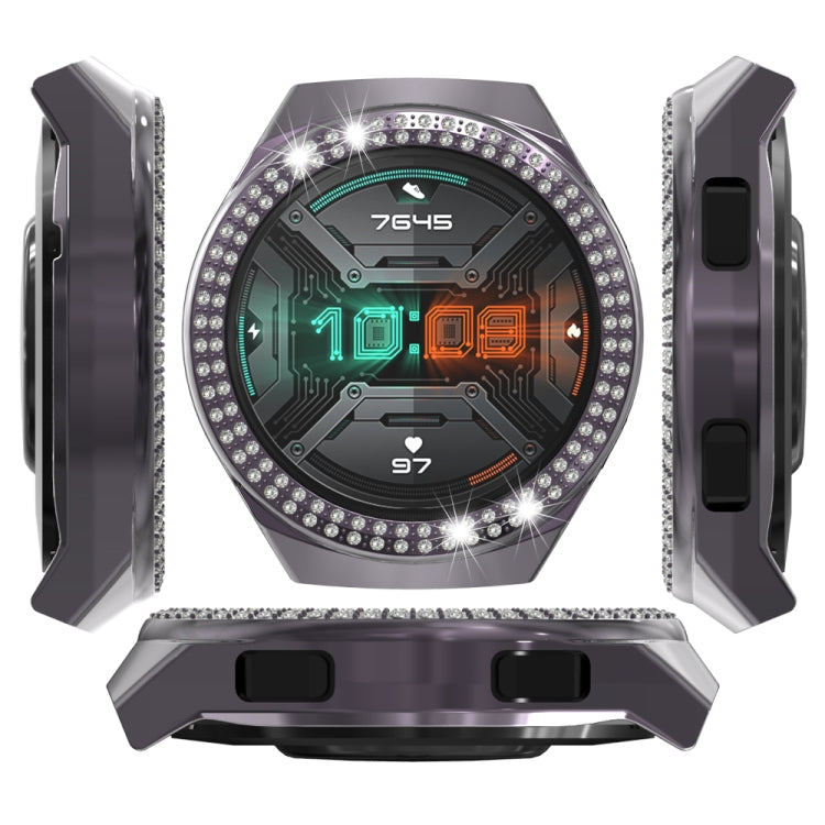 For Huawei Watch GT 2e Double-Row Diamond PC Watch Case