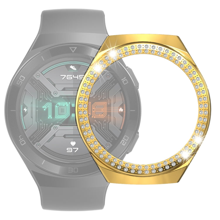 For Huawei Watch GT 2e Double-Row Diamond PC Watch Case