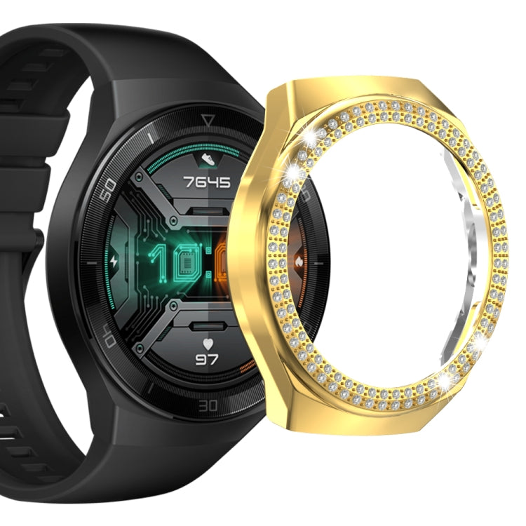 For Huawei Watch GT 2e Double-Row Diamond PC Watch Case
