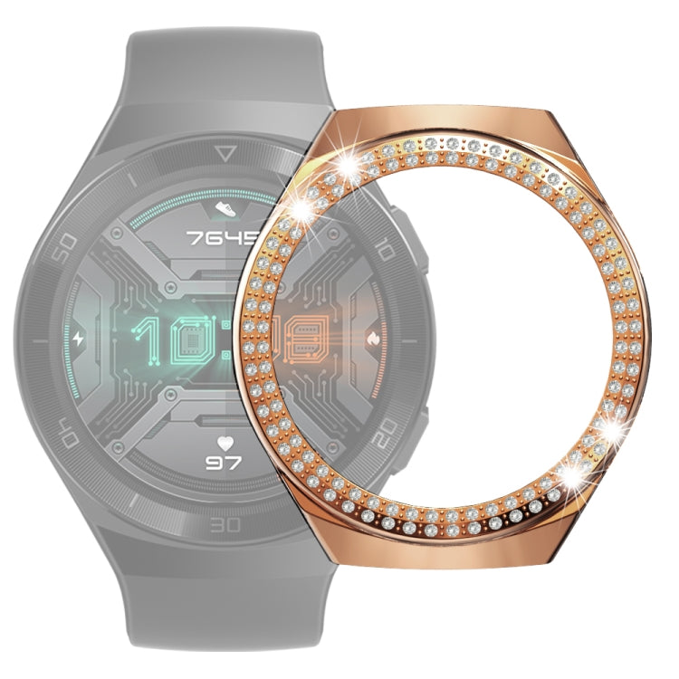 For Huawei Watch GT 2e Double-Row Diamond PC Watch Case