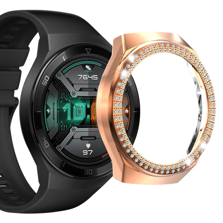 For Huawei Watch GT 2e Double-Row Diamond PC Watch Case