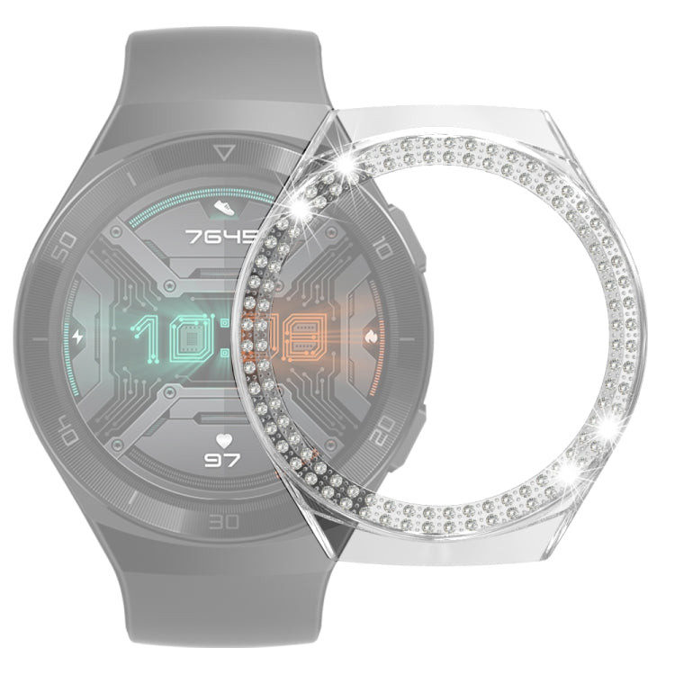 For Huawei Watch GT 2e Double-Row Diamond PC Watch Case