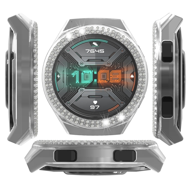 For Huawei Watch GT 2e Double-Row Diamond PC Watch Case