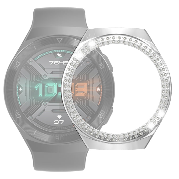 For Huawei Watch GT 2e Double-Row Diamond PC Watch Case