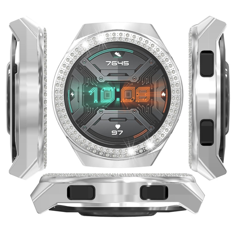 For Huawei Watch GT 2e Double-Row Diamond PC Watch Case