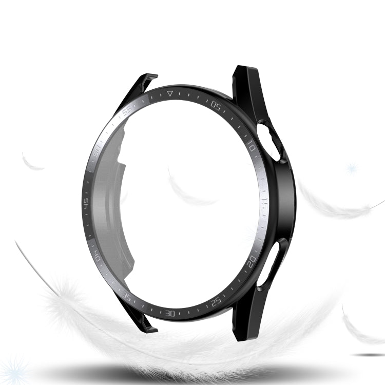 For Huawei Watch GT 3 42mm Scale Frosted PC + Tempered Glass Watch Case