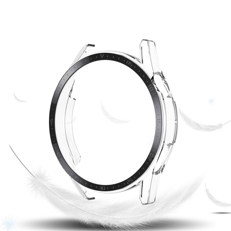 For Huawei Watch GT 3 42mm Scale Frosted PC + Tempered Glass Watch Case