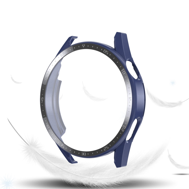 For Huawei Watch GT 3 46mm Scale Frosted PC + Tempered Glass Watch Case