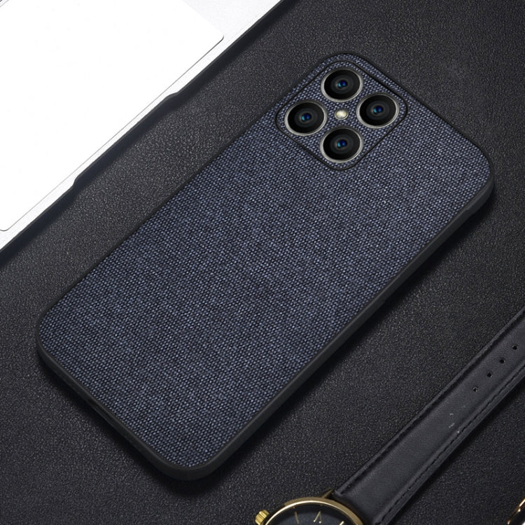 For Honor X8 Shockproof Cloth Texture PC+ TPU Phone Case