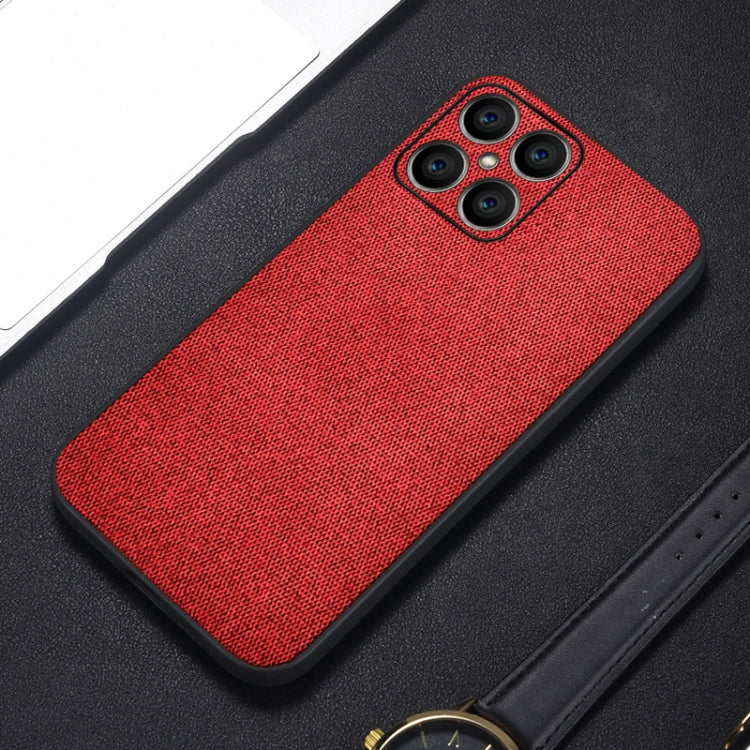 For Honor X8 Shockproof Cloth Texture PC+ TPU Phone Case