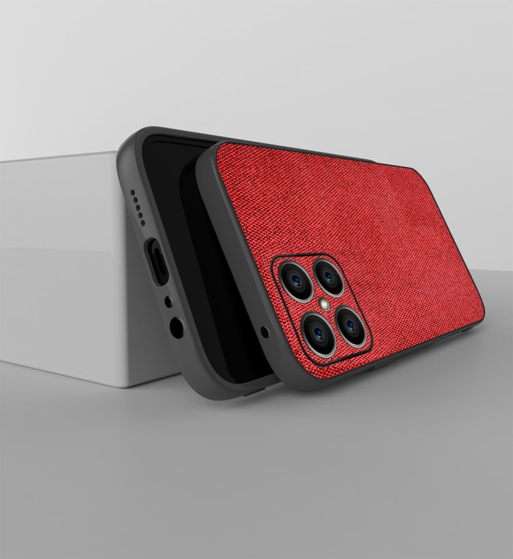 For Honor X8 Shockproof Cloth Texture PC+ TPU Phone Case