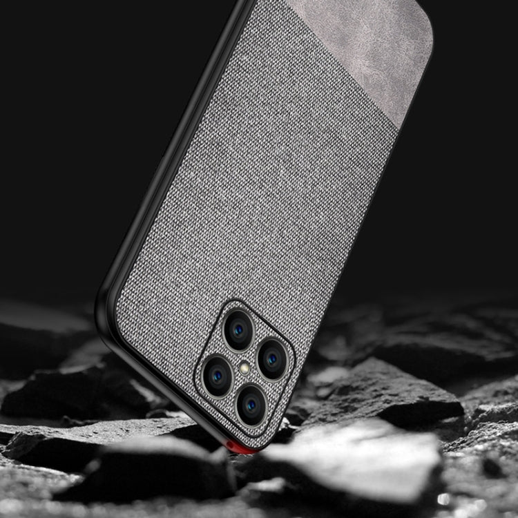 For Honor X8 Shockproof Cloth Texture PC+ TPU Phone Case