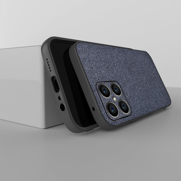 For Honor X8 Shockproof Splicing PU + Cloth Phone Case
