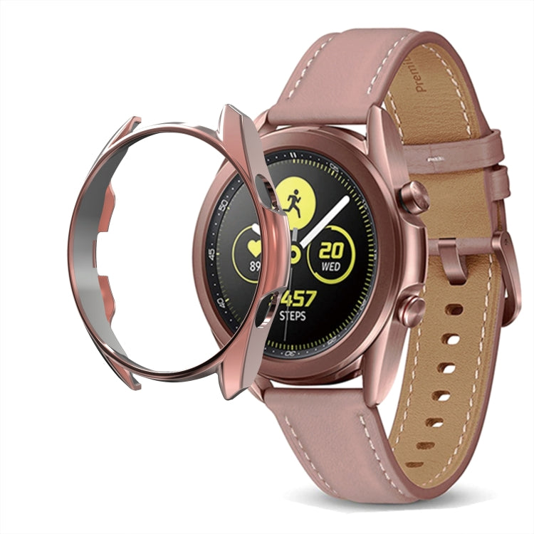 For Samsung Galaxy Watch 3 41mm Electroplating PC Half-pack Watch Case