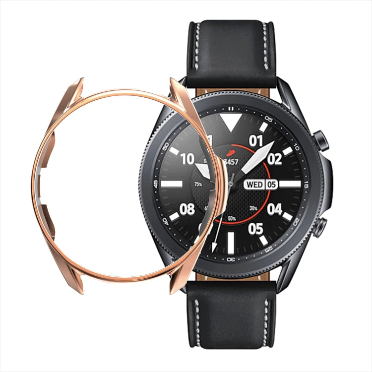 For Samsung Galaxy Watch 3 45mm Electroplating PC Half-pack Watch Case