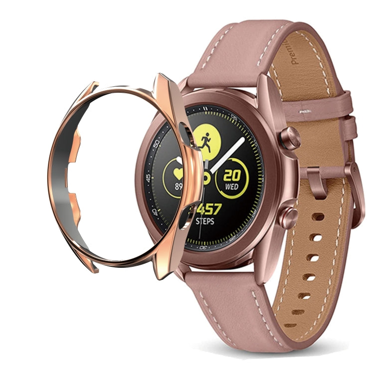 For Samsung Galaxy Watch 3 45mm Electroplating PC Half-pack Watch Case