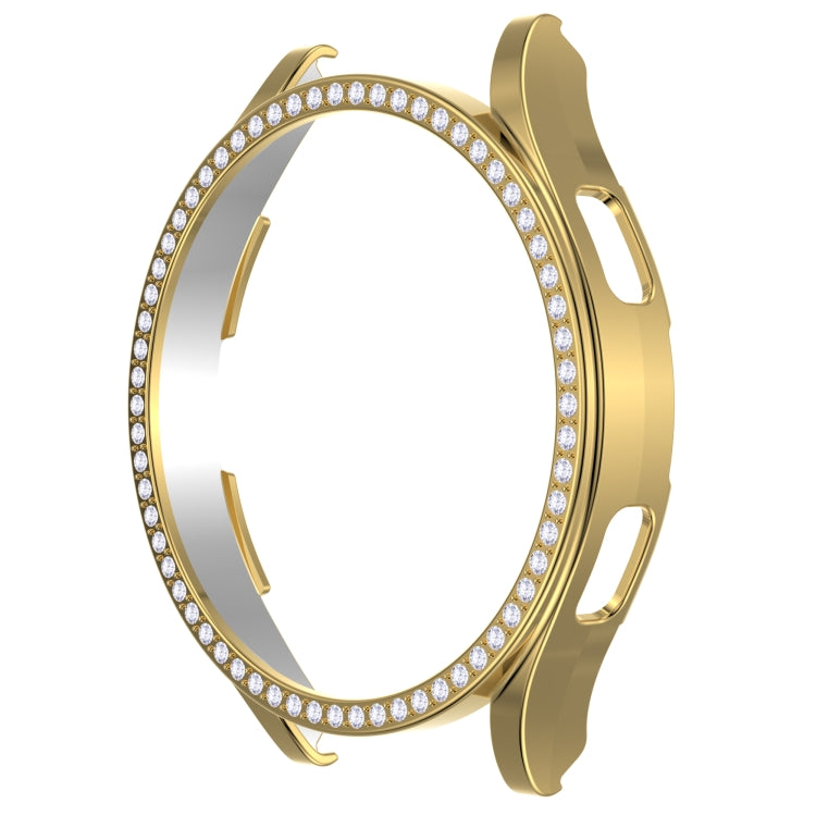 For Samsung Galaxy Watch4 40mm Single Row Diamond Hollowed PC Watch Case