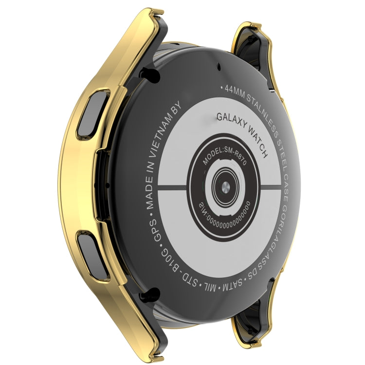 For Samsung Galaxy Watch4 40mm Single Row Diamond Hollowed PC Watch Case