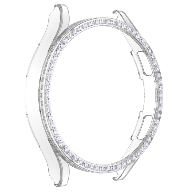 For Samsung Galaxy Watch4 40mm Single Row Diamond Hollowed PC Watch Case