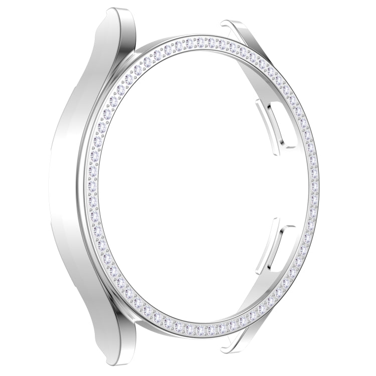 For Samsung Galaxy Watch4 40mm Single Row Diamond Hollowed PC Watch Case