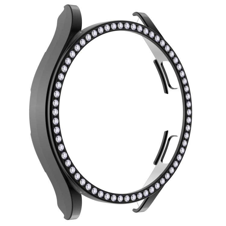 For Samsung Galaxy Watch4 44mm Single Row Diamond Hollowed PC Watch Case