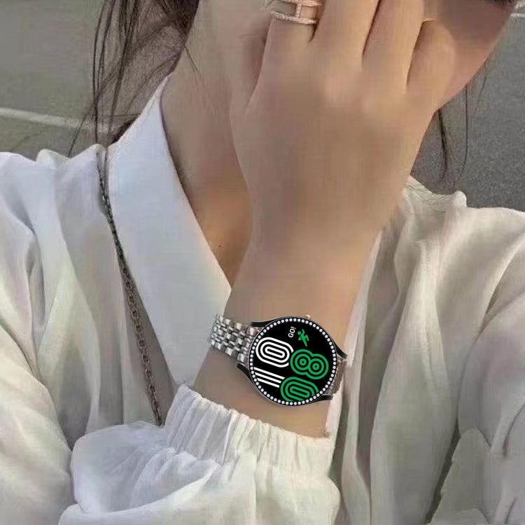 For Samsung Galaxy Watch4 44mm Single Row Diamond Hollowed PC Watch Case